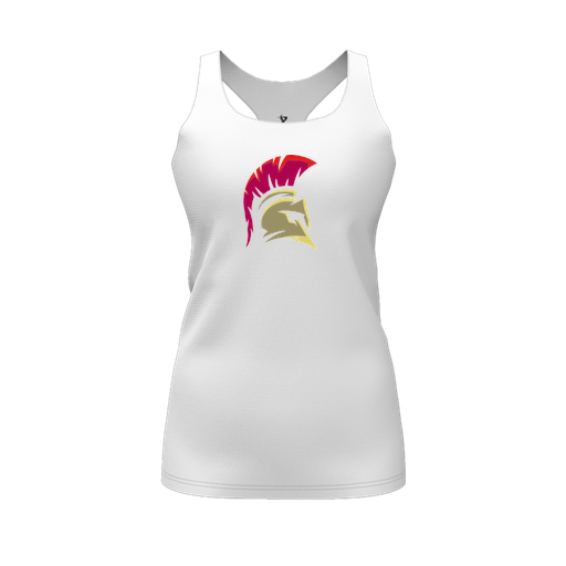 [FT0TRBWH-FYS-LOGO2] Decker Racerback Tank Top (Female Youth S, White, Logo 2)