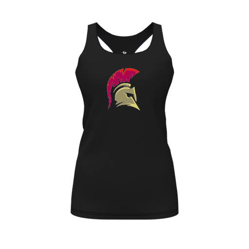 [FT0TRBBK-FYS-LOGO2] Decker Racerback Tank Top (Female Youth S, Black, Logo 2)
