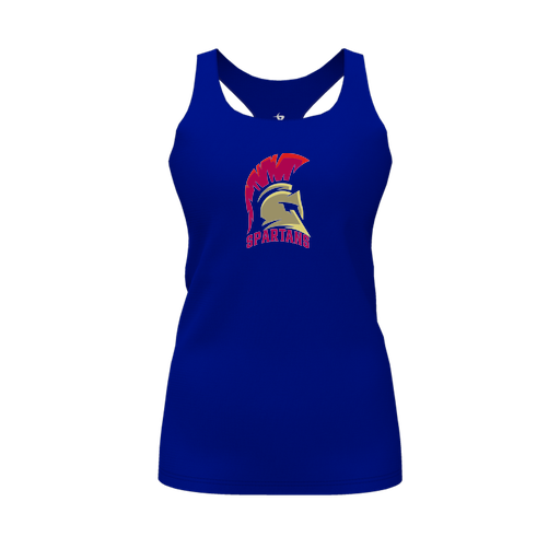 [FT0TRBRY-FYS-LOGO1] Decker Racerback Tank Top (Female Youth S, Royal, Logo 1)