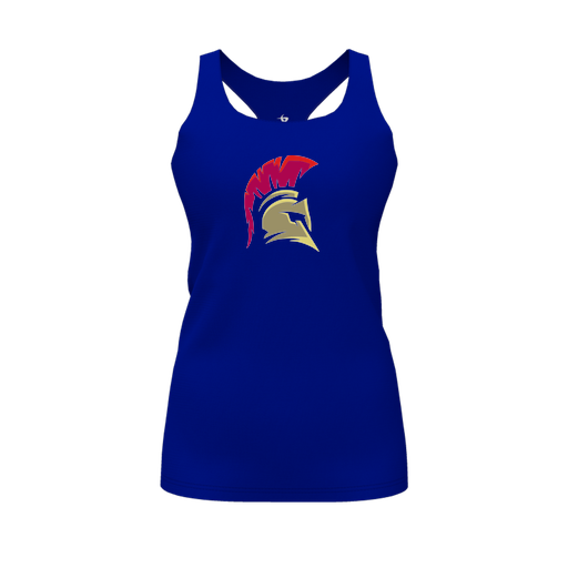 [FT0TRBRY-FYS-LOGO2] Decker Racerback Tank Top (Female Youth S, Royal, Logo 2)