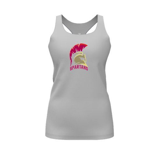 [FT0TRBGY-FYS-LOGO1] Decker Racerback Tank Top (Female Youth S, Gray, Logo 1)