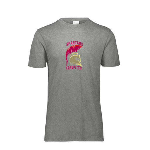 [FTSCUBGY-AS-LOGO3] Decker Men's Tri-Blend T-Shirt - Short Sleeve (Adult S, Gray, Logo 3)