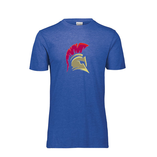 [FTSCUBRY-YS-LOGO2] Decker Youth Tri-Blend T-Shirt - Short Sleeve (Youth S, Royal, Logo 2)