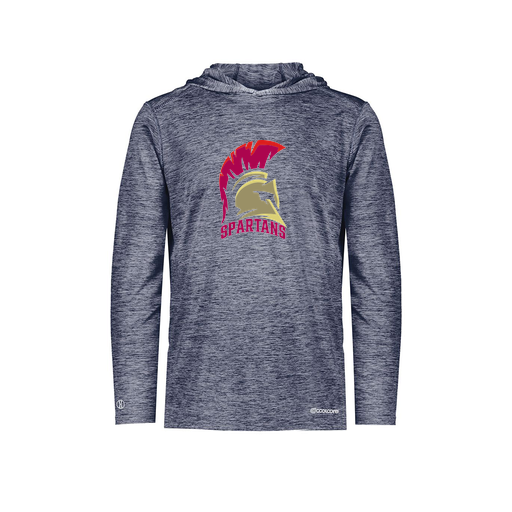 [FOLHCGNV-AS-LOGO1] Decker Men's Charge Hoodie (Adult S, Navy, Logo 1)