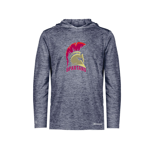 [FOLHCGNV-YS-LOGO1] Decker Youth Charge Hoodie (Youth S, Navy, Logo 1)