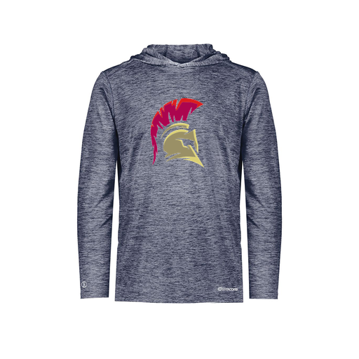 [FOLHCGNV-YS-LOGO2] Decker Youth Charge Hoodie (Youth S, Navy, Logo 2)