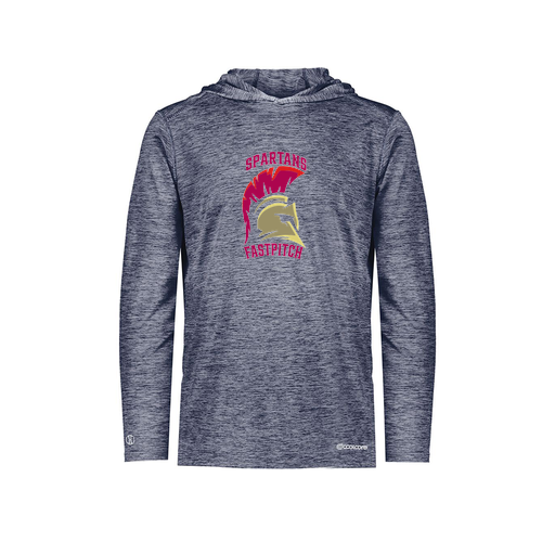 [FOLHCGNV-YS-LOGO3] Decker Youth Charge Hoodie (Youth S, Navy, Logo 3)