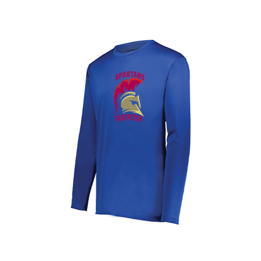 [222822.060.XS-LOGO3] Men's LS Smooth Sport Shirt (Adult XS, Royal, Logo 3)