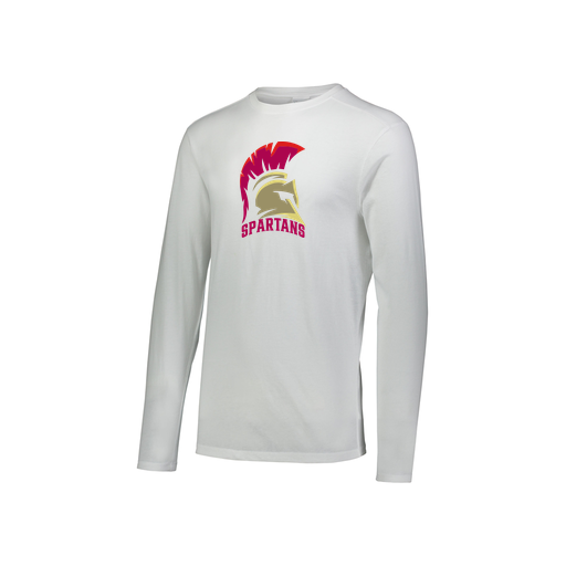 [FTLCUBWH-YS-LOGO1] Decker Youth Tri-Blend T-Shirt - Long Sleeve (Youth S, White, Logo 1)